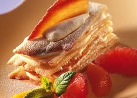recipe image Millefeuille à la mousse de citron et d'agrumes
