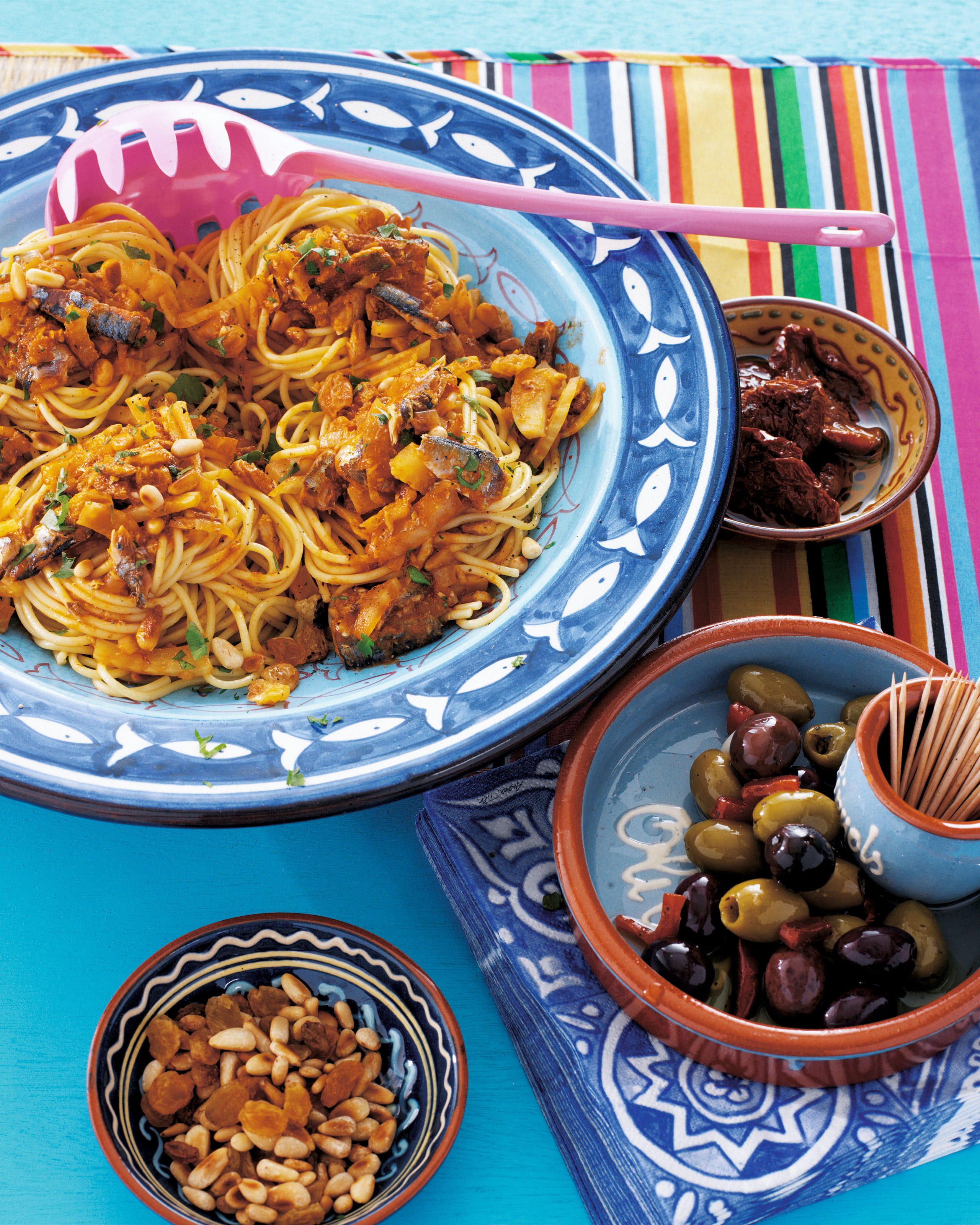 recipe image Spaghettis à la sauce aux sardines