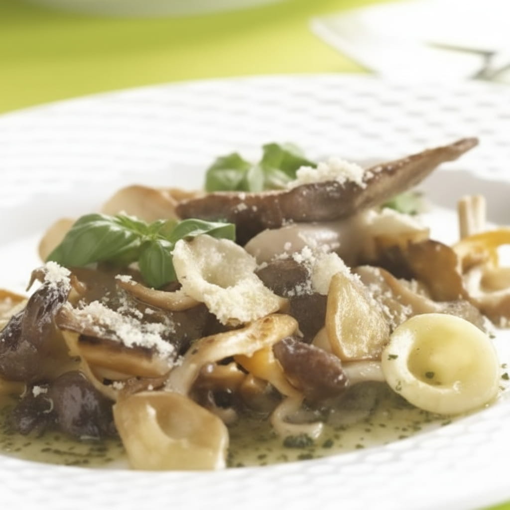 recipe image Champignons cuits au pesto et au fromage