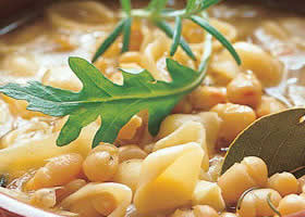 recipe image Zuppa pasta et fagioli (Soupe à l'italienne aux haricots et aux pâtes)
