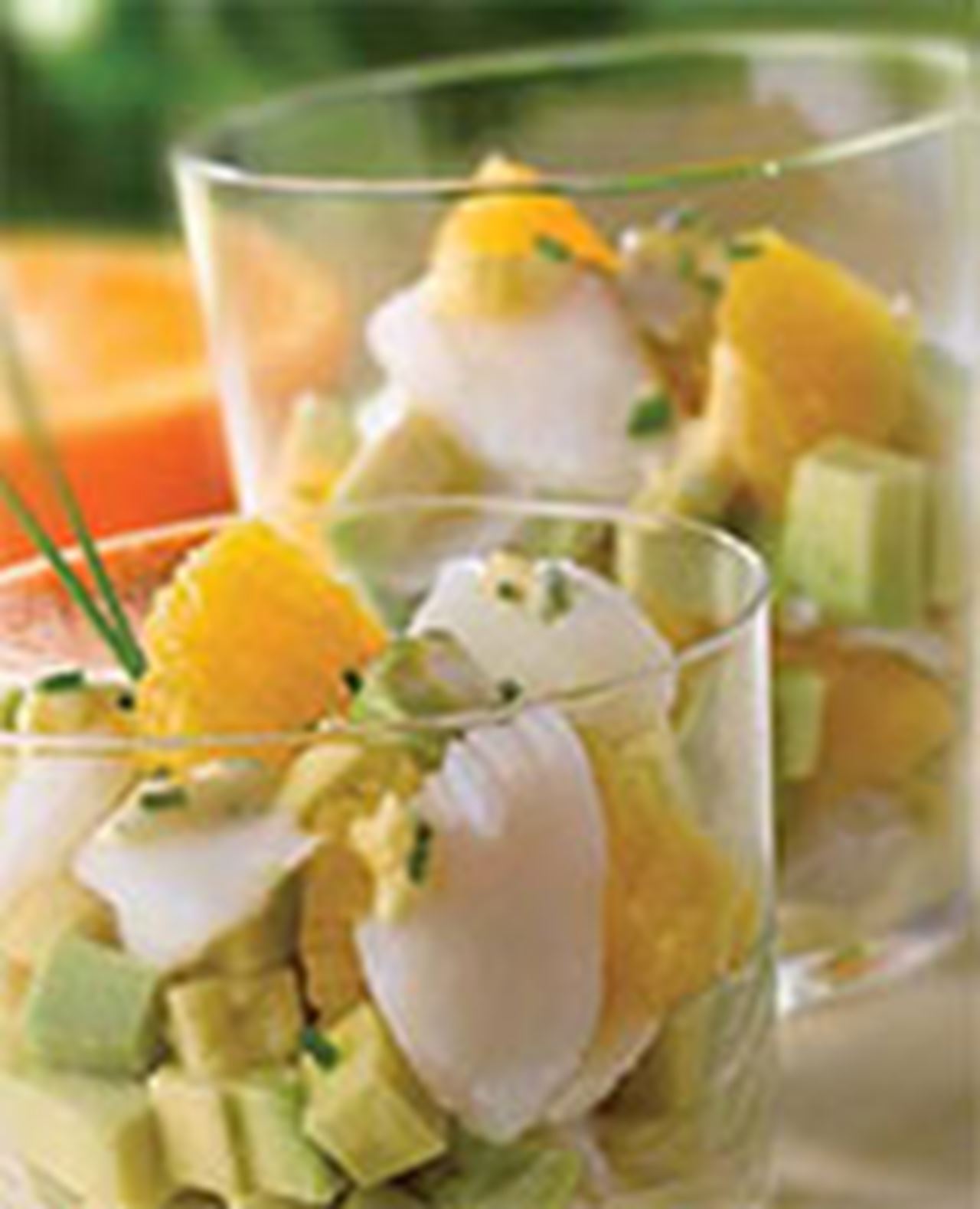 recipe image Verrine de cabillaud, d'avocat et d'orange