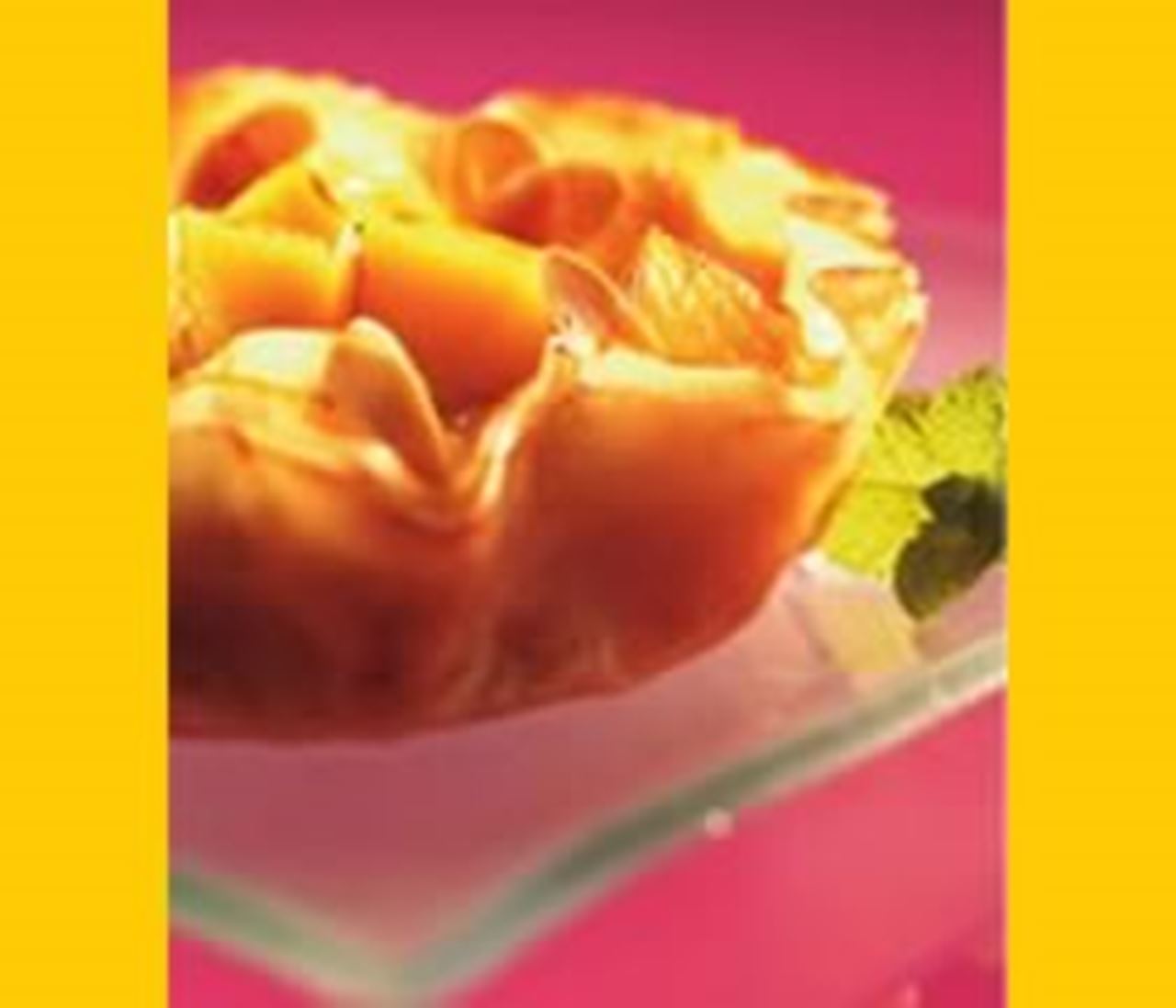 recipe image Tartelettes de pâte de brick à la mangue