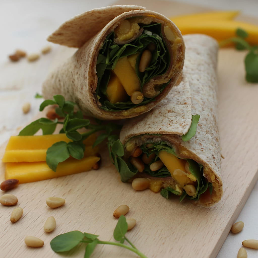 recipe image Wrap à la mangue