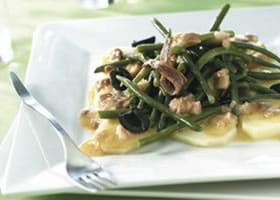 recipe image Salade de haricots verts aux anchois