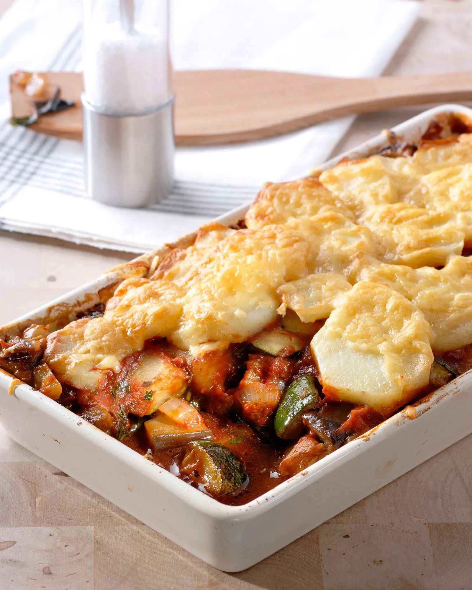 recipe image Ratatouille au four avec pommes de terre et fromage