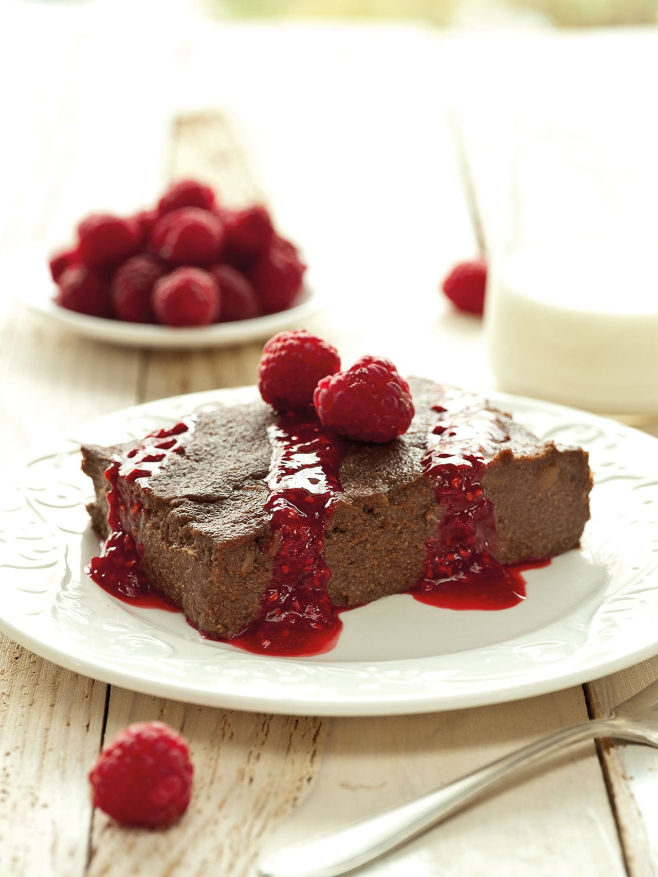 recipe image Dessert à la semoule et aux framboises