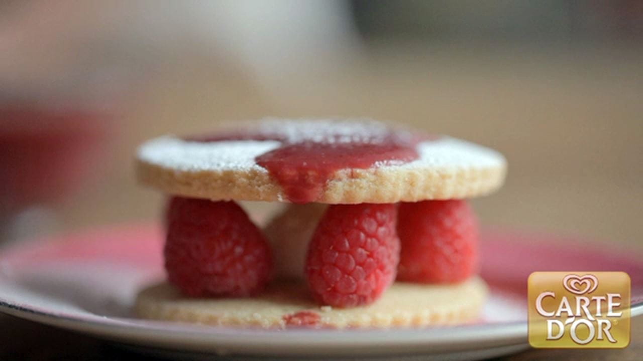 recipe image Sables framboise vanille