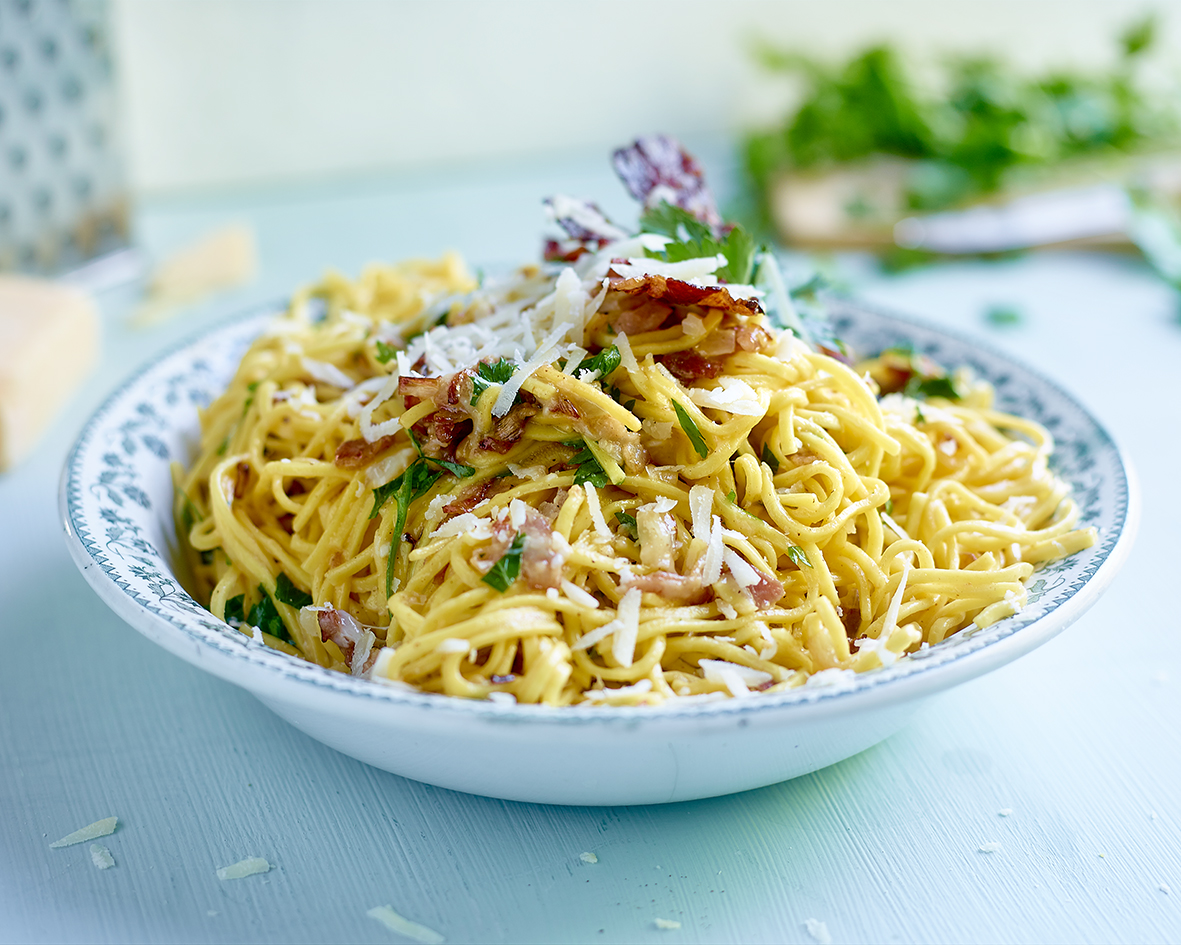 recipe image Spaghettis à la carbonara