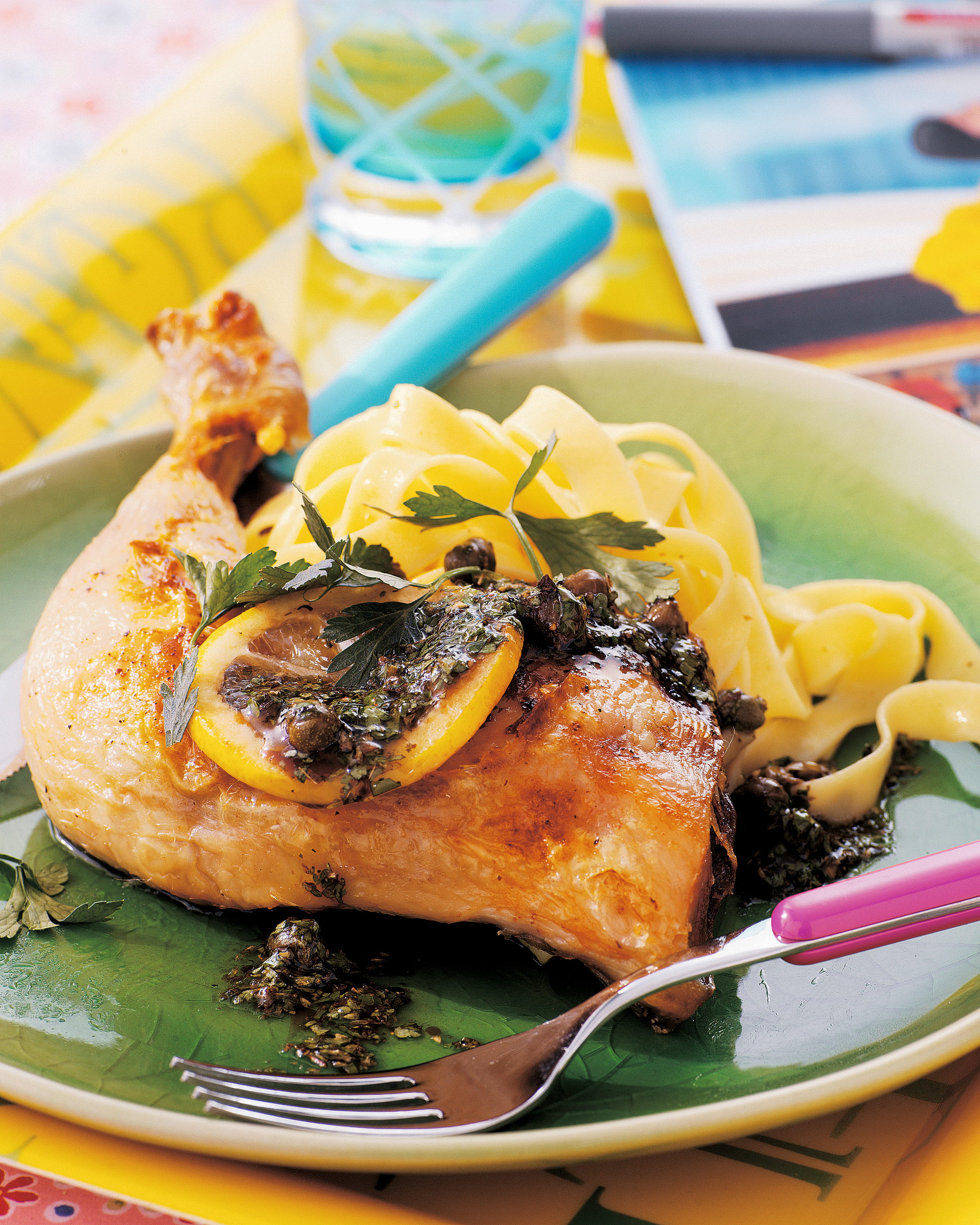 recipe image Poulet rôti avec sa sauce au citron