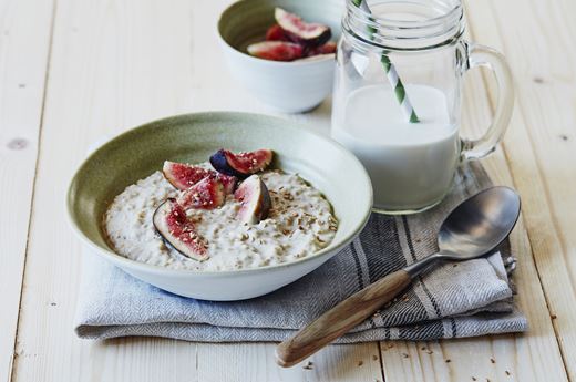 recipe image Porridge aux tahini, sésame et figues