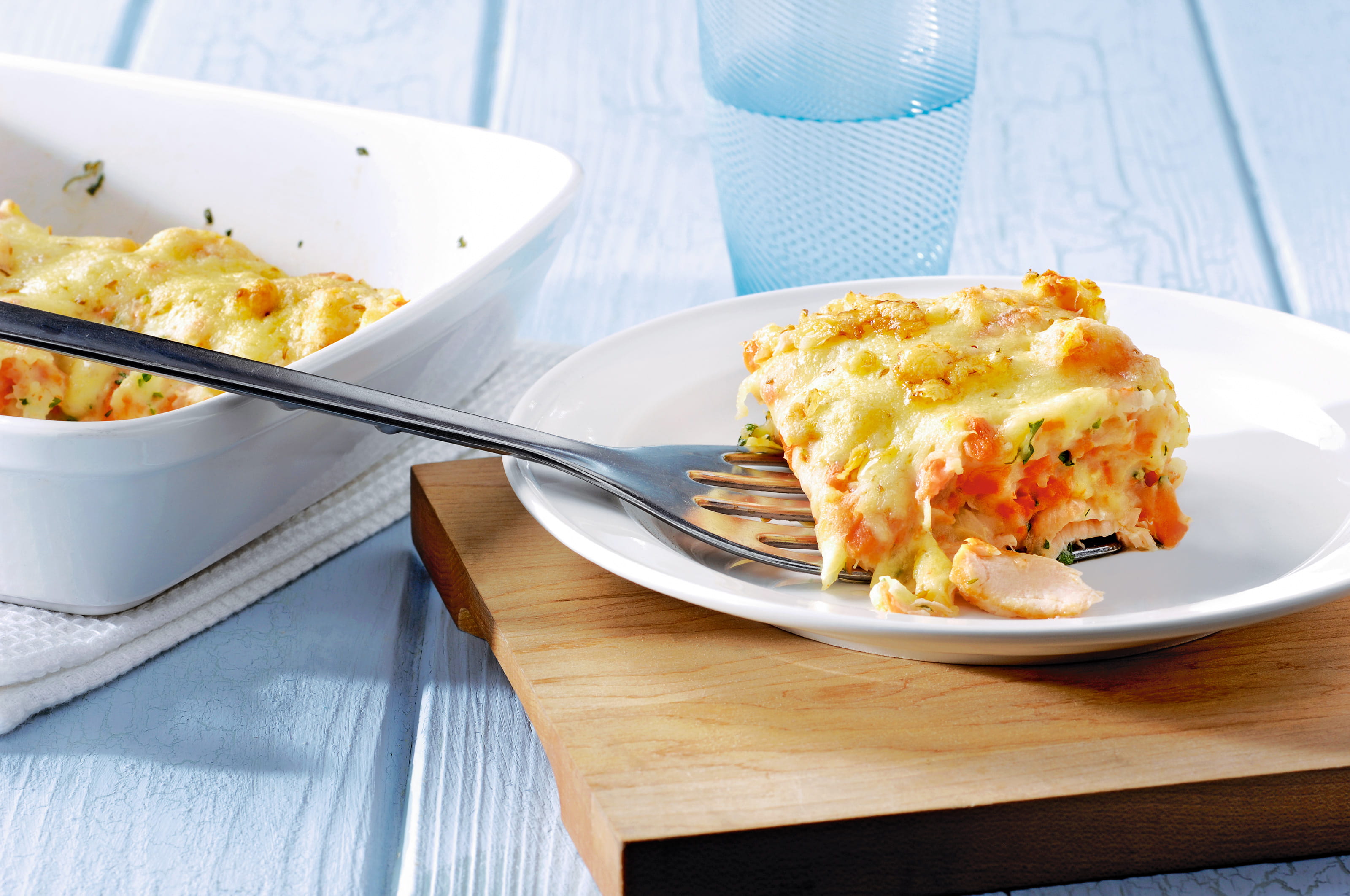 recipe image Gratinée de poisson au fromage au cumin