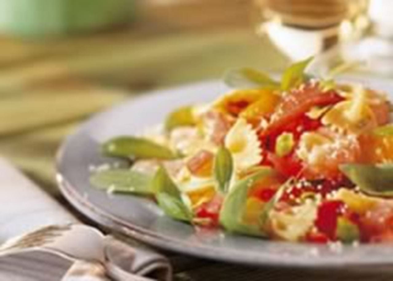 recipe image Farfalle et tomates