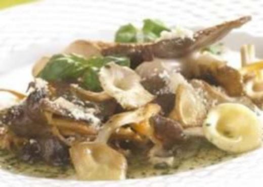 recipe image Champignons cuisinés au pesto et au fromage