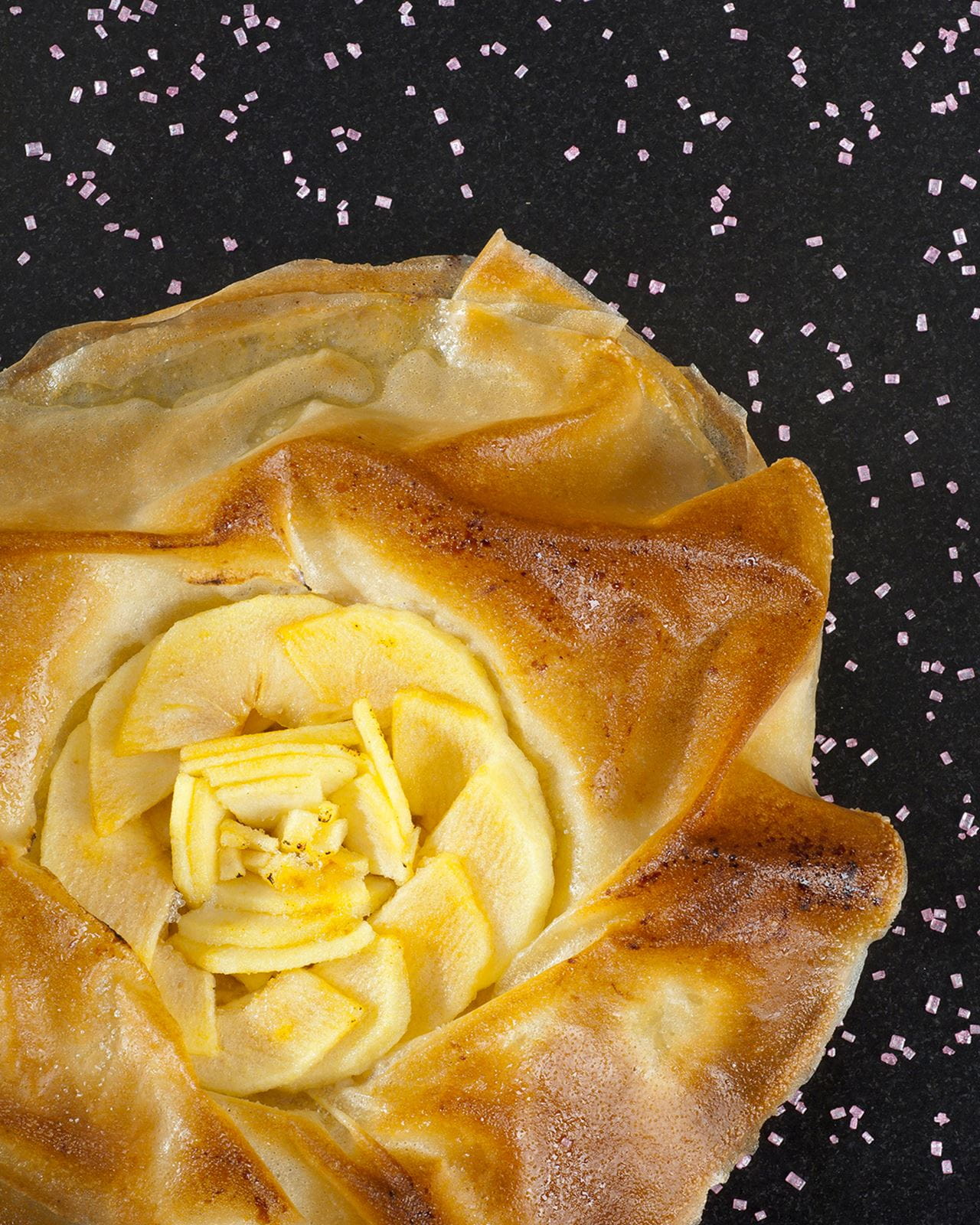 recipe image Fine tarte aux pommes caramélisées