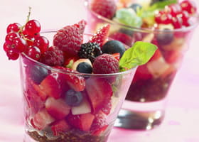 recipe image Salade de fruits rouges aux pignons grillés