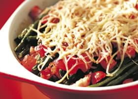 recipe image Gratin d'hiver aux lardons aux pommes de terre et aux haricots verts