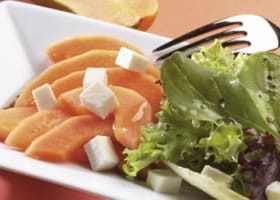 recipe image Salade de papaye à la ricotta