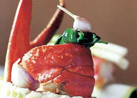 recipe image Risotto au homard aux épinards sauvages