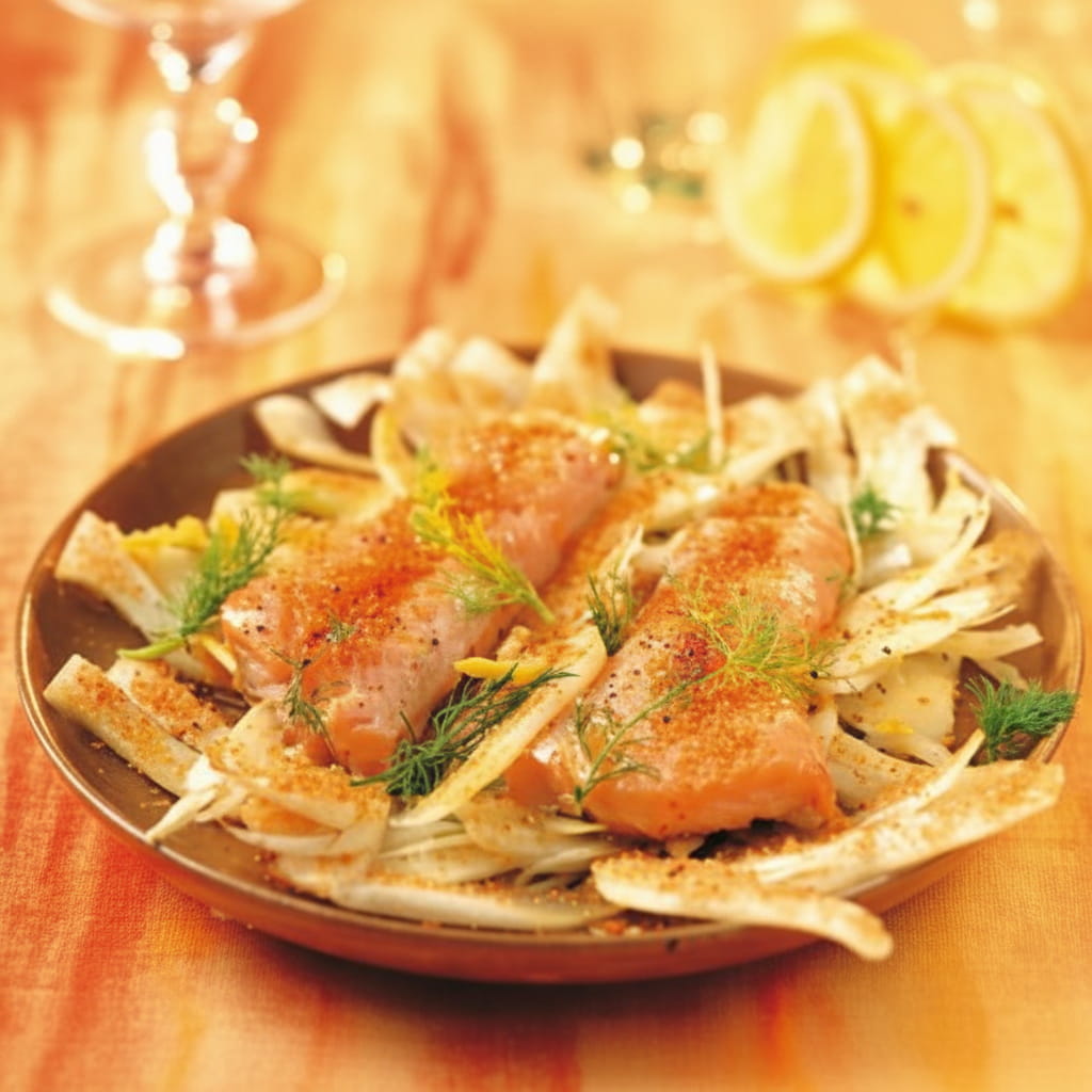 recipe image Saumon au fenouil