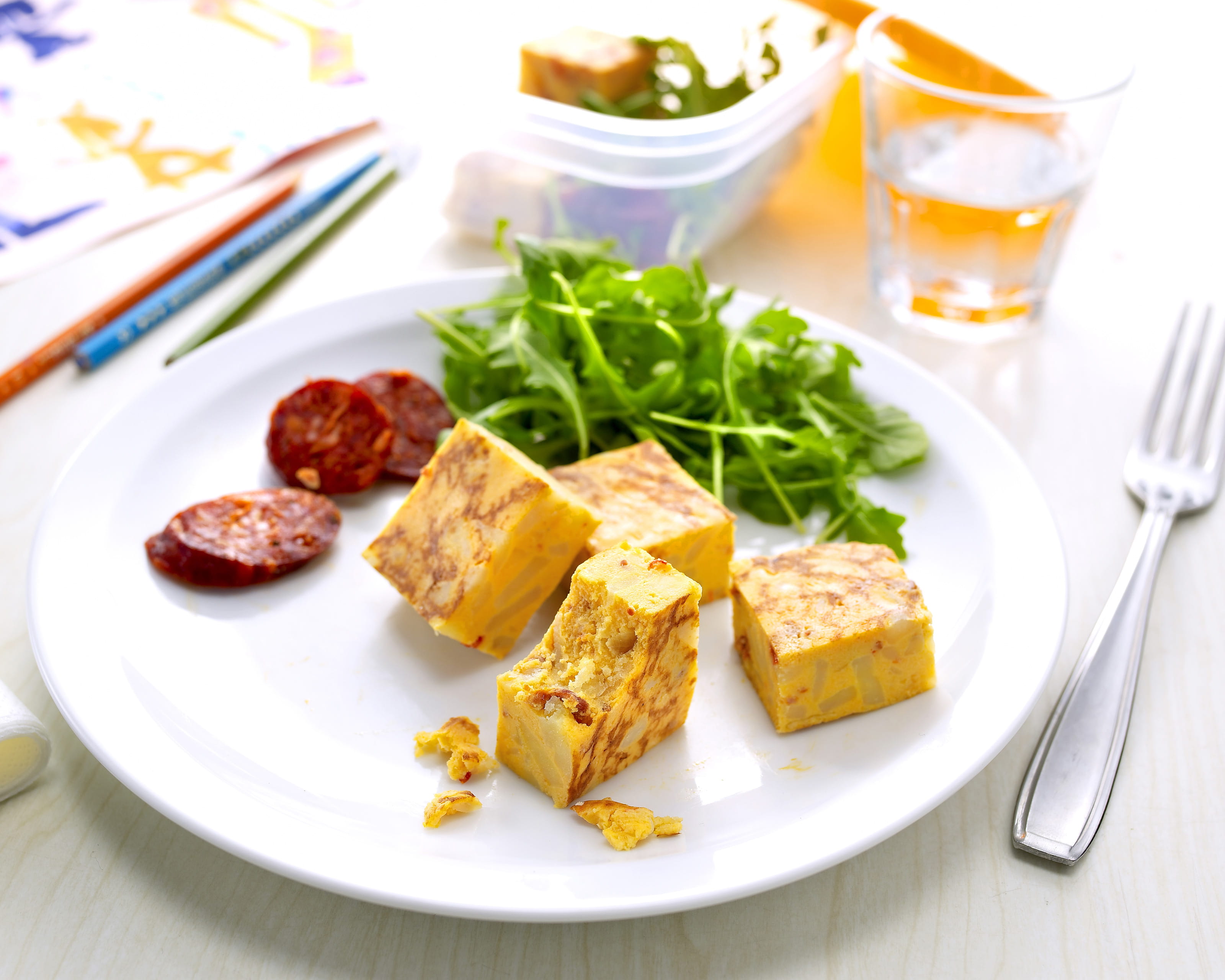 recipe image Mini Tortilla de pommes de terre et chorizo, paprika et fines herbes