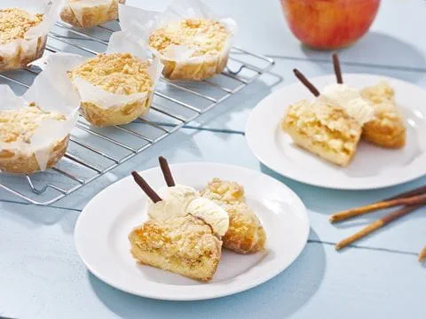 recipe image Vlinders van appelcrumble