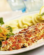 recipe image Romige vis met tomaat uit de oven