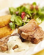 recipe image Lamskoteletjes met knoflook-kruidensaus