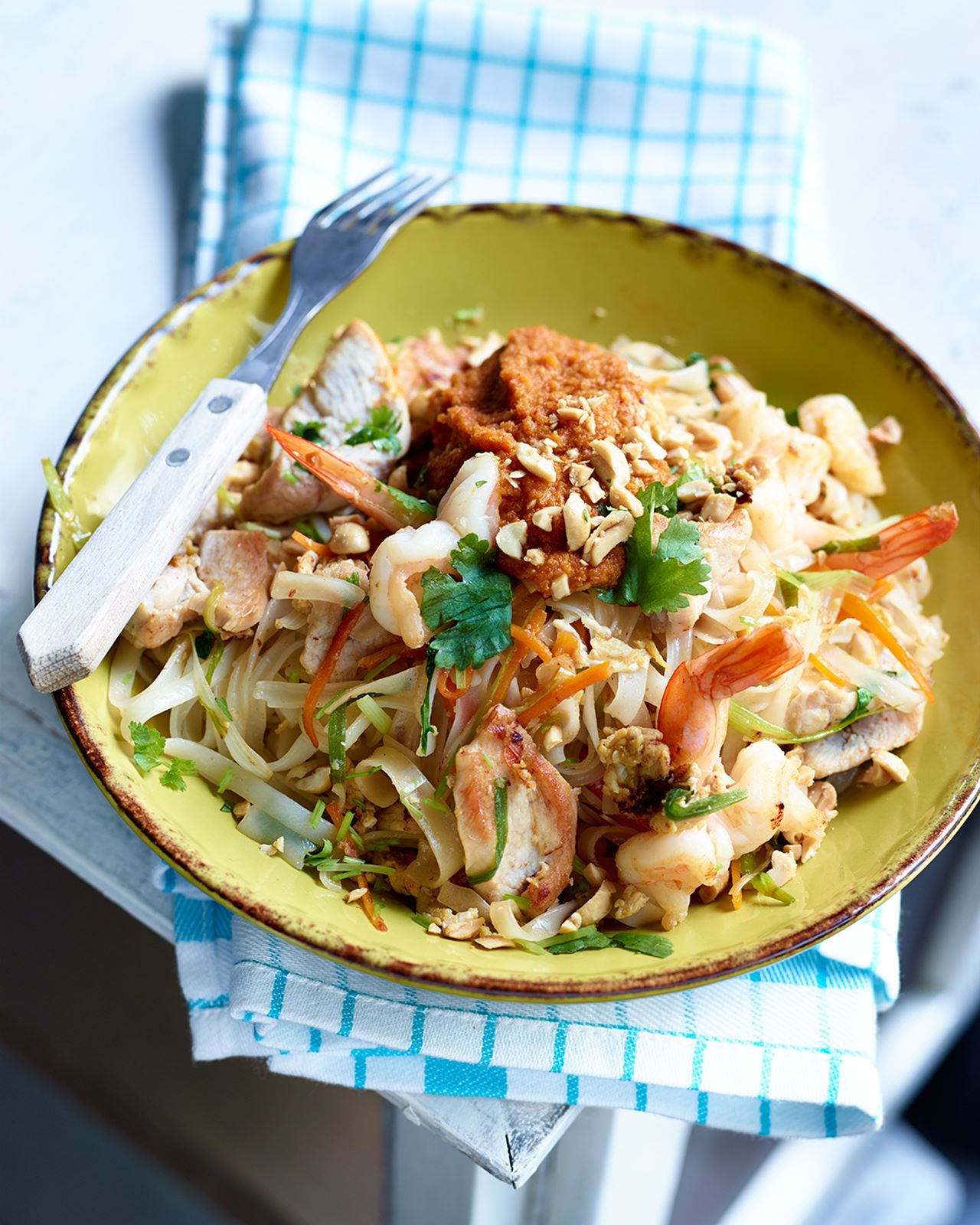 recipe image Aziatische rijstnoedels pad thai-stijl