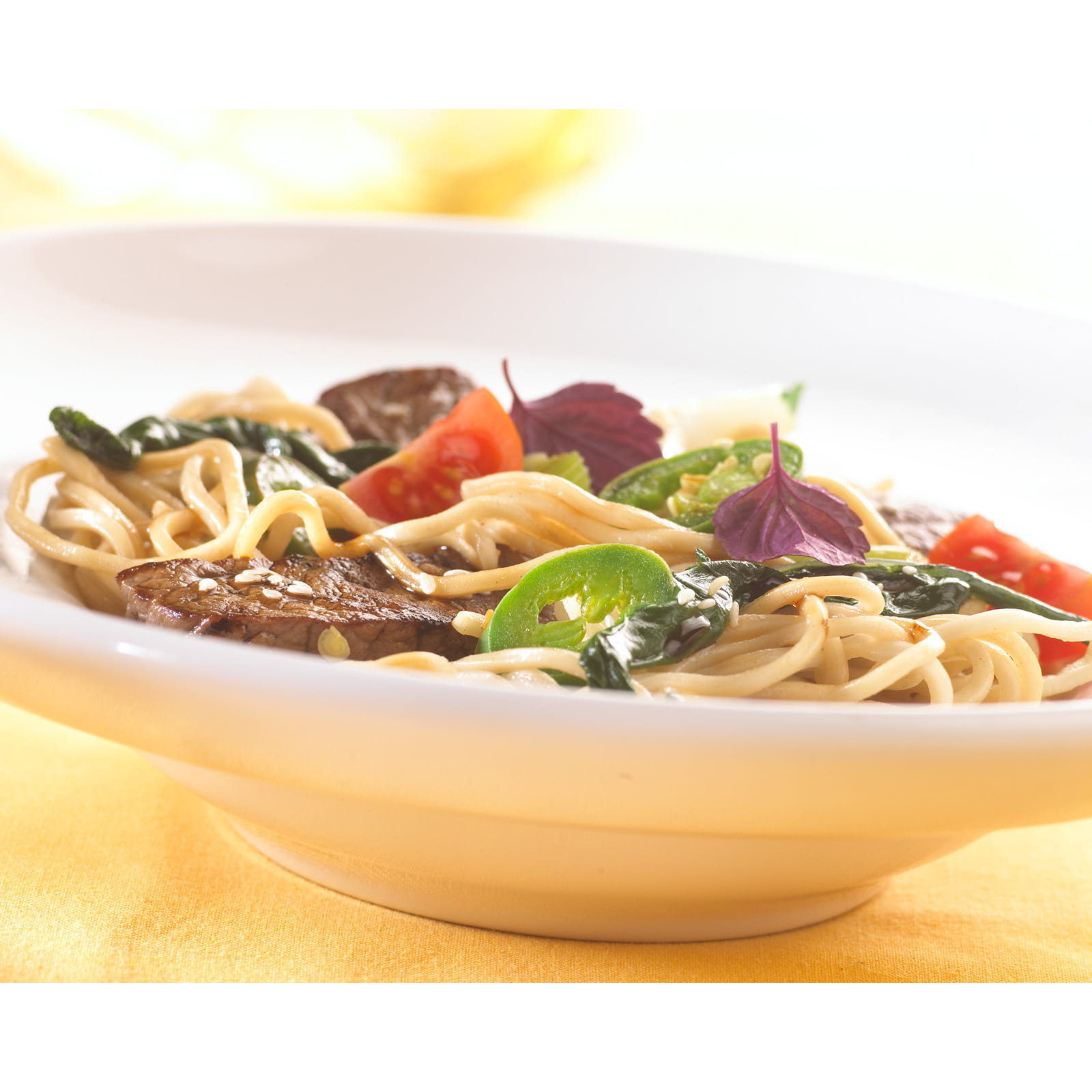 recipe image Gewokte noedels met rundvlees