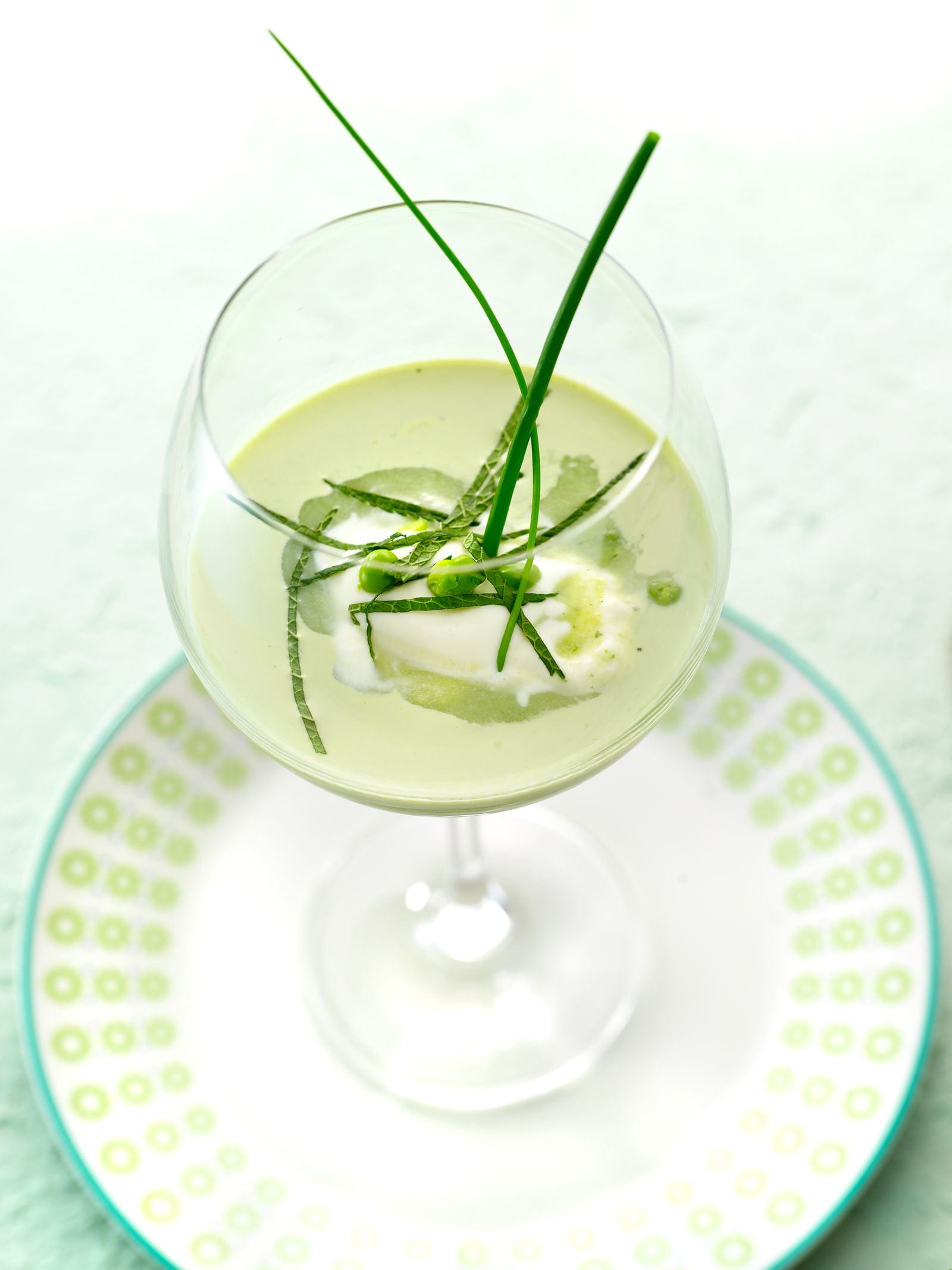 recipe image Glacé van erwtjes met munt