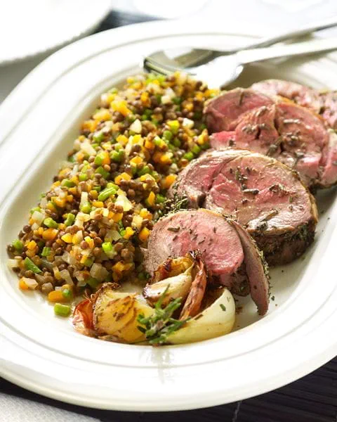 recipe image Lamsgebraad met rozemarijn en linzen