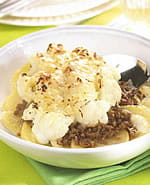 recipe image Aardappelgratin met bloemkool en gehakt