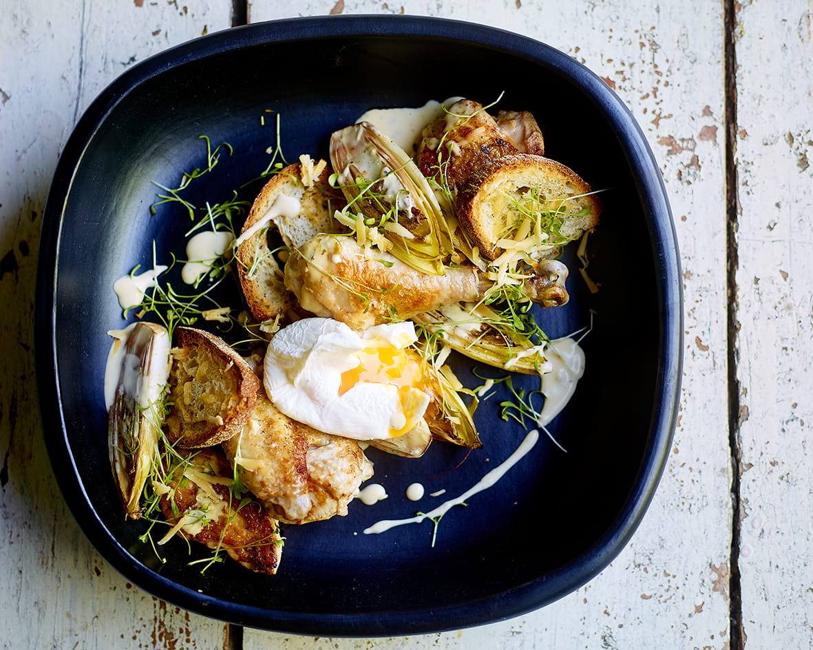 recipe image Caesarsalade met Mechelse koekoek