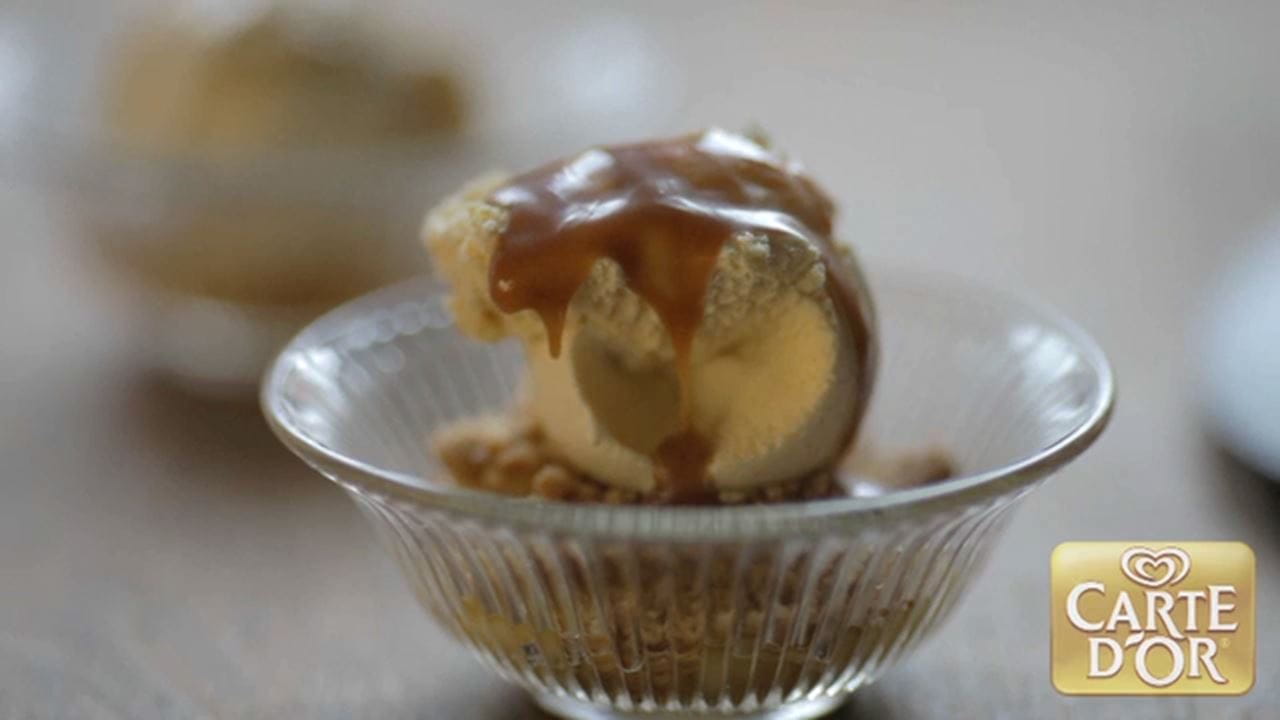 recipe image Crunchy gekarameliseerde vanille-appels