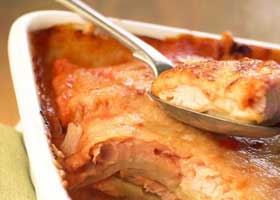 recipe image Millefeuille van zalm en aardappelen