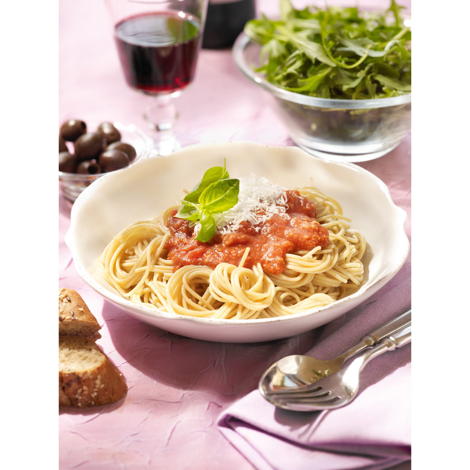 recipe image Spaghetti Bolognese met rucola