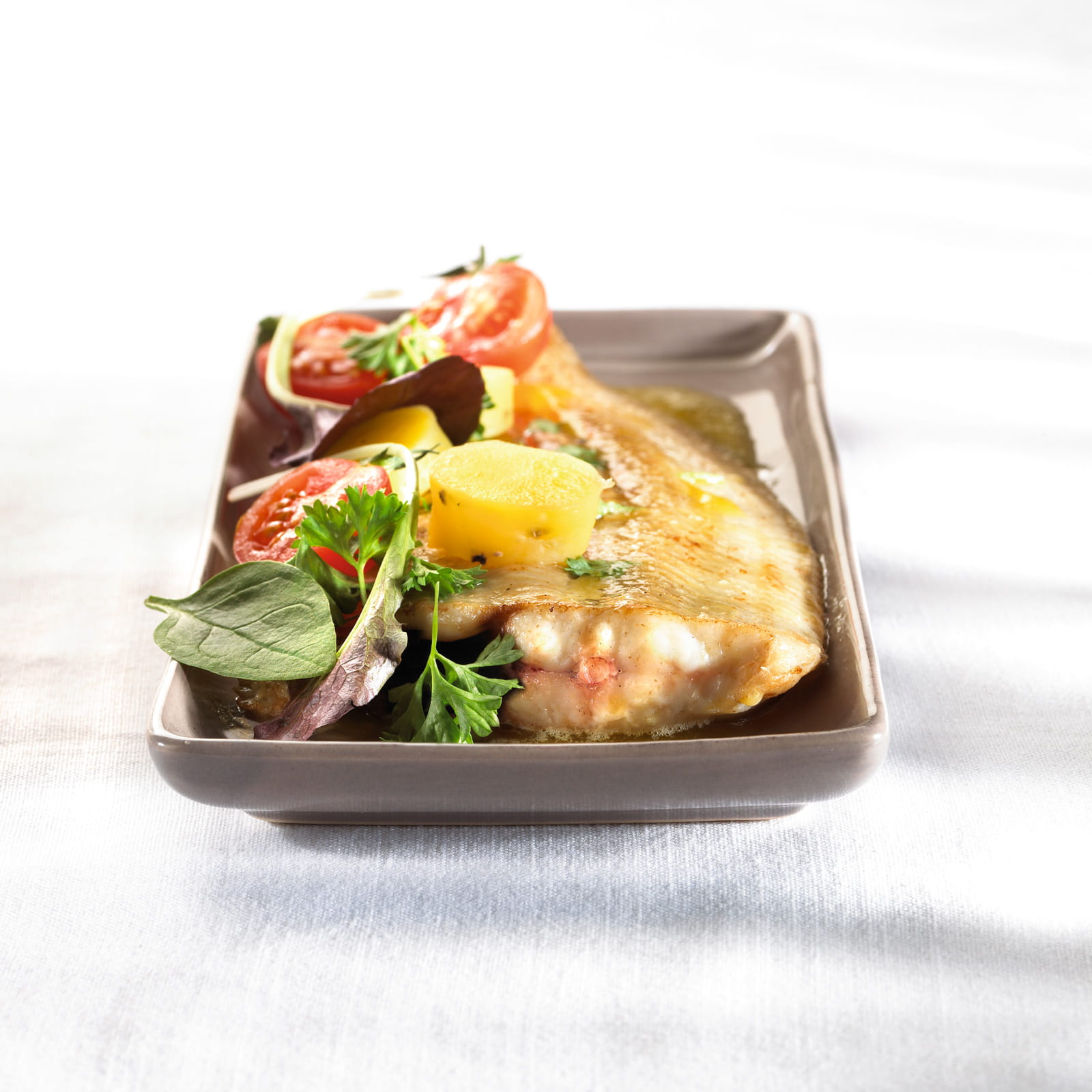 recipe image Sole meunière met aardappelen en een sausje van peterselie - Jeroen De Pauw