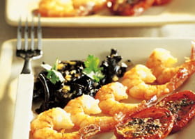 recipe image Scampi met champignons