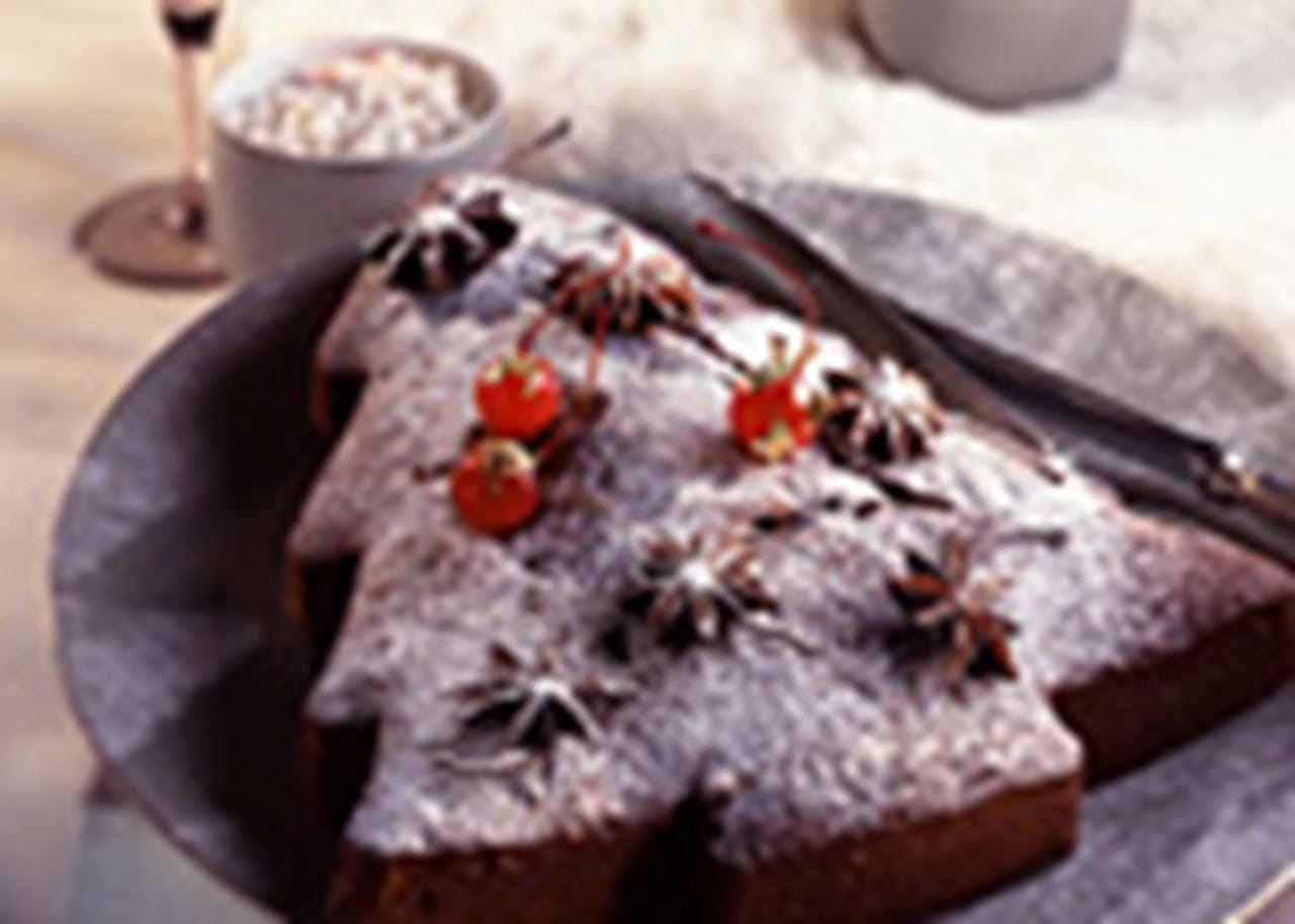 recipe image Kruidige kerstboomcake