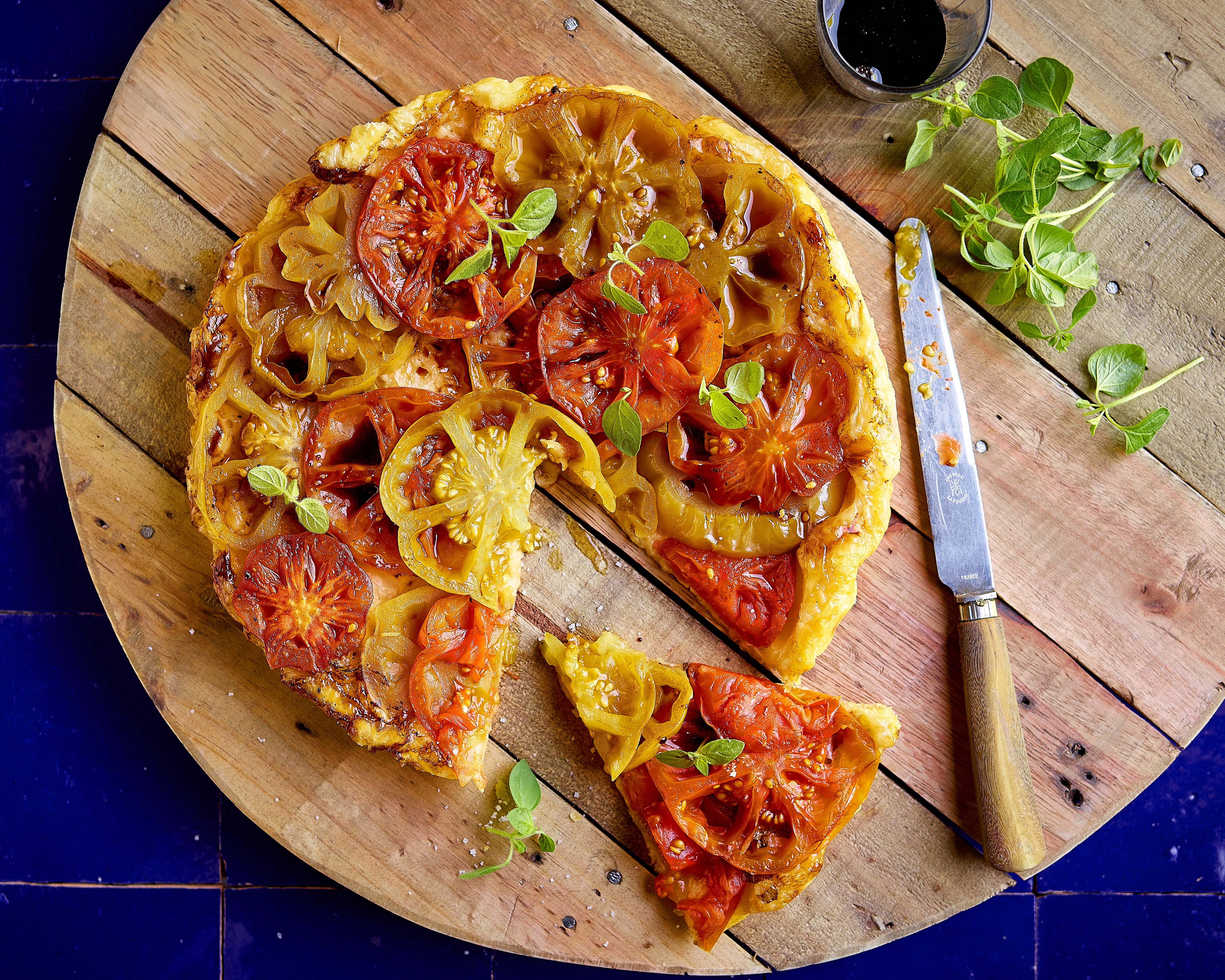 recipe image Tarte Tatin met coeur de boeuf-tomaat