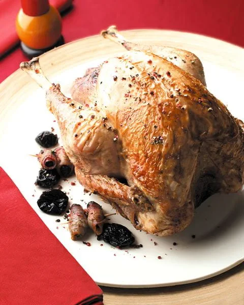 recipe image Gevulde kalkoen met pruimen