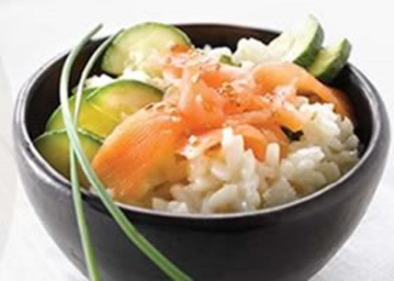 recipe image Risotto met courgettes en gerookte zalm