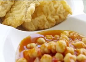 recipe image Kabeljauwbeignets met kikkererwtencalderade