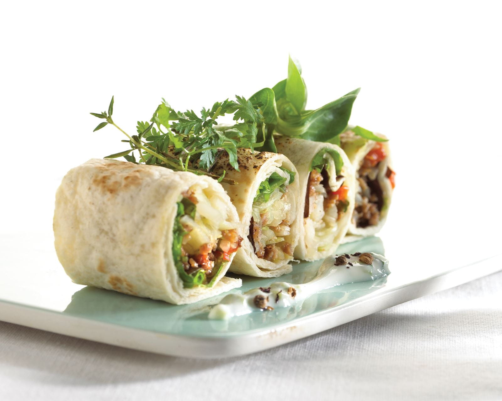 recipe image Wrap van lamsvlees met munt en koriander