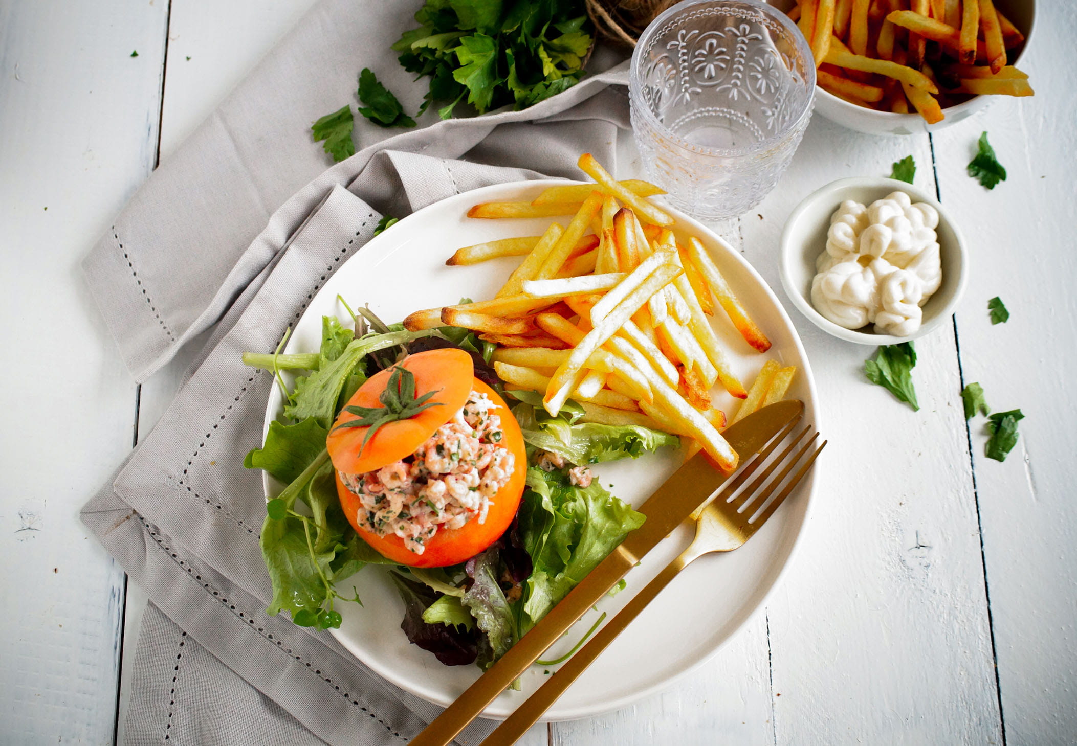 recipe image Tomaat-garnaal