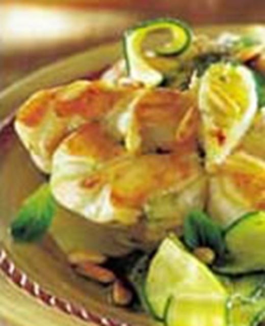 recipe image Pescatrice-filets met basilicum en pijnboompitten