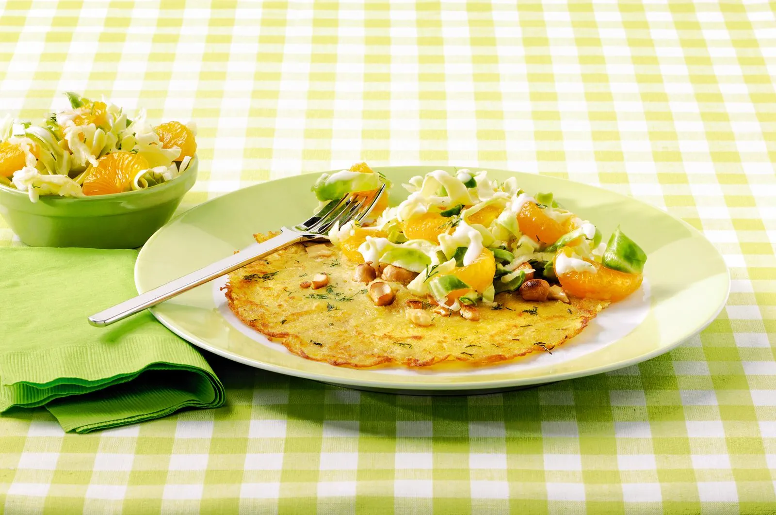 recipe image Pannenkoeken met een frisse salade