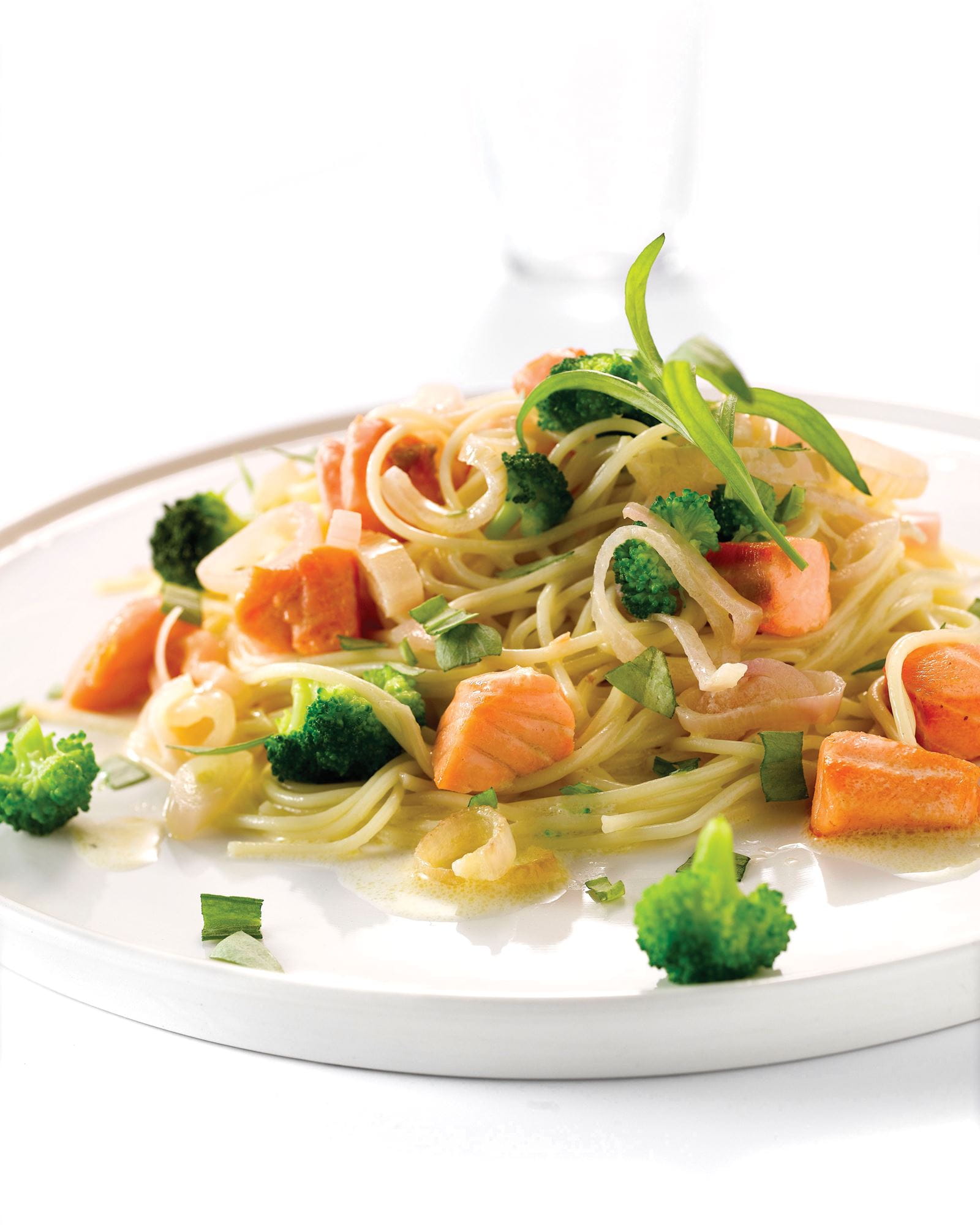 recipe image Capellini met zalm en broccoli