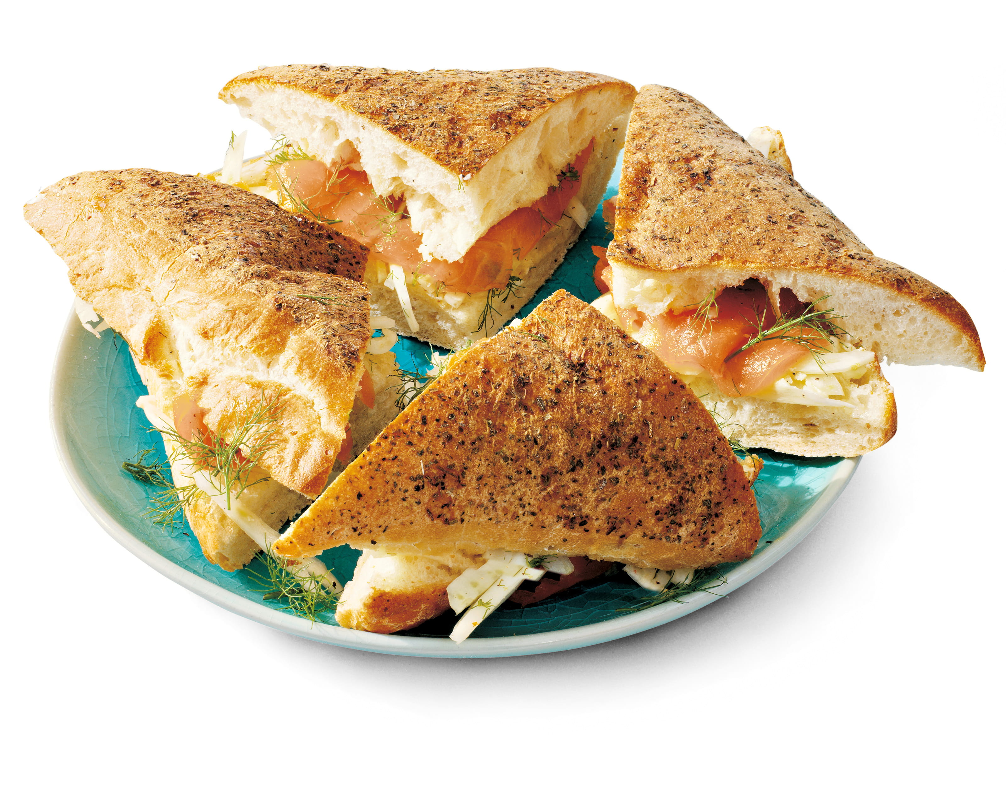 recipe image Focaccia met venkel en zalm