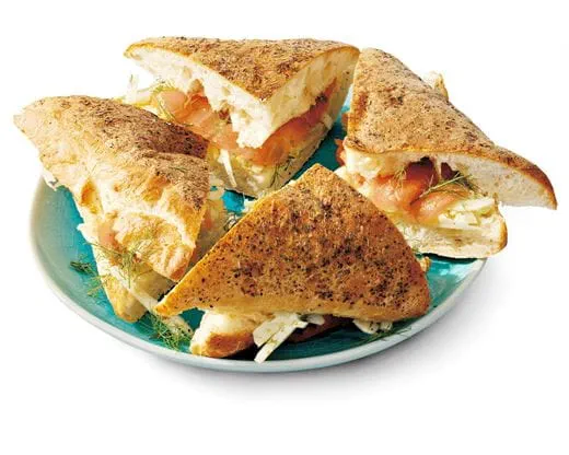 recipe image Focaccia met venkel en zalm